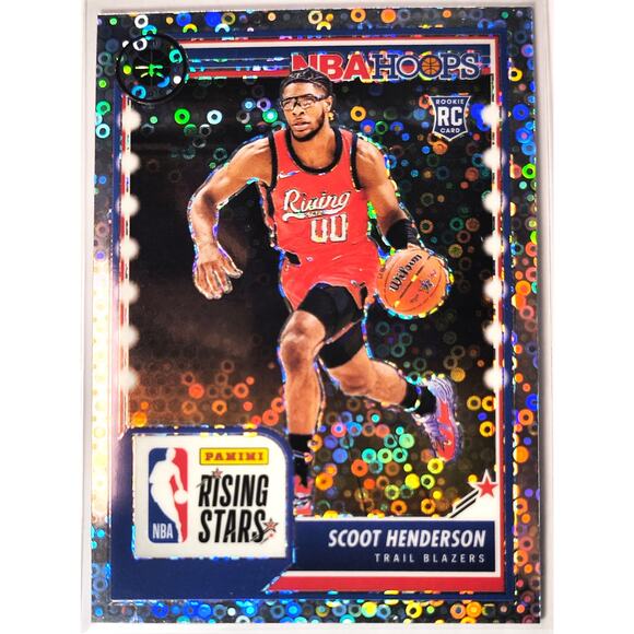 2023-24 NBA Hoops Premium Stock Rising Stars SCOOT HENDERSON #280 Disco Prizm - Picture 1 of 2
